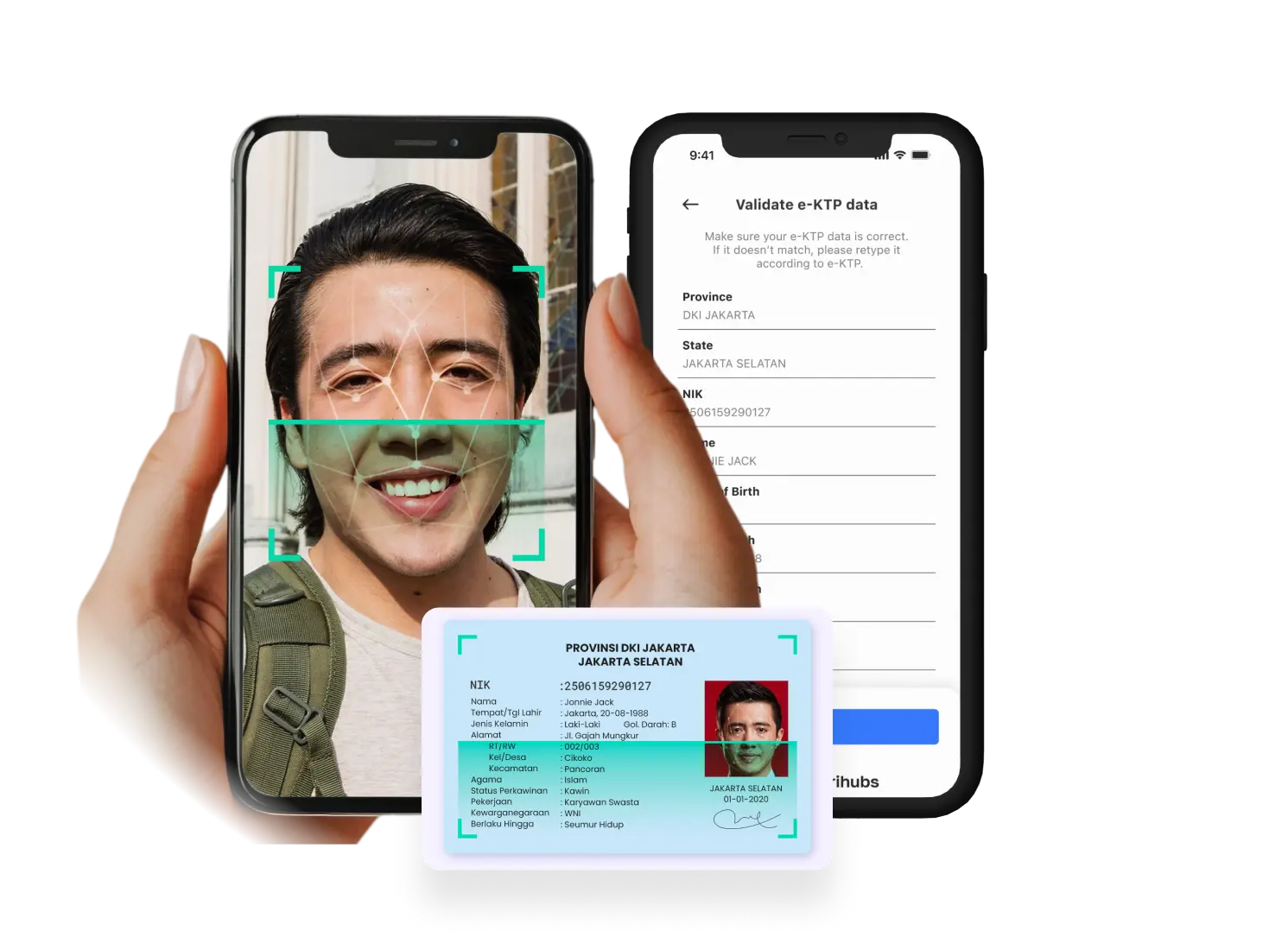 Validasi KTP untuk <br />Pendaftaran Akun Pengguna