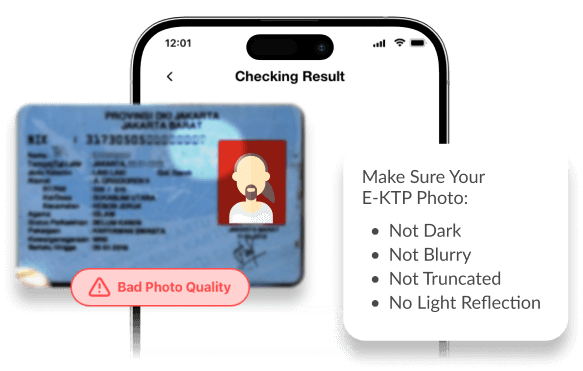 Dapat Deteksi Gambar <br /><strong>Berkualitas Rendah</strong> Seperti Buram, <br />Silau, Gelap, Atau Pantulan Flash.
