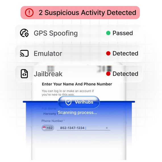 Device signals scanned in real time