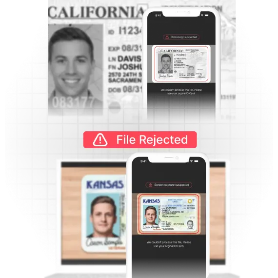 AI scans for capture artifacts