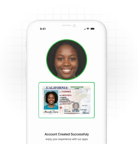 User submits ID during onboarding