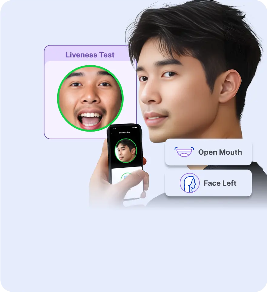 <span class="text-blue-500">Liveness Detection</span><br /> Integration Support
