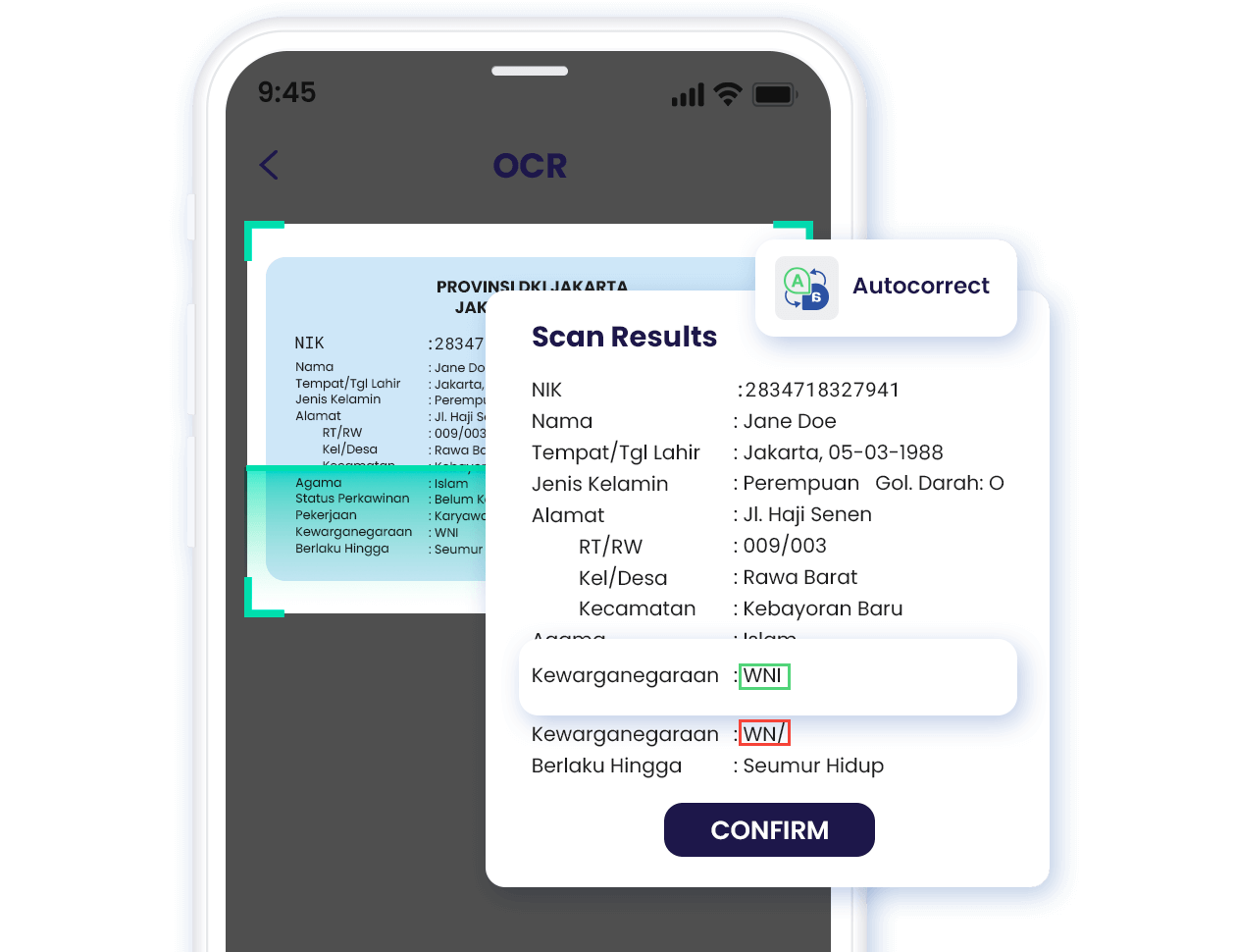 Equipped with an autocorrect algorithm to minimize writing errors