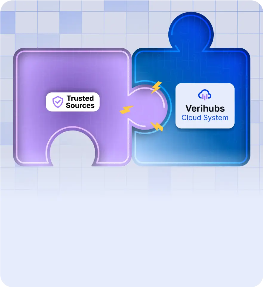 Terintegrasi <br /><span class="text-blue-500">Database Resmi</span>