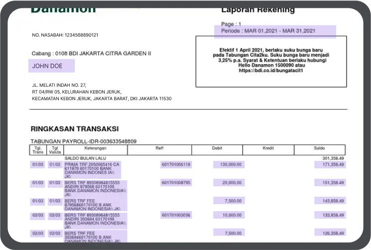 Billing Statement / Bills